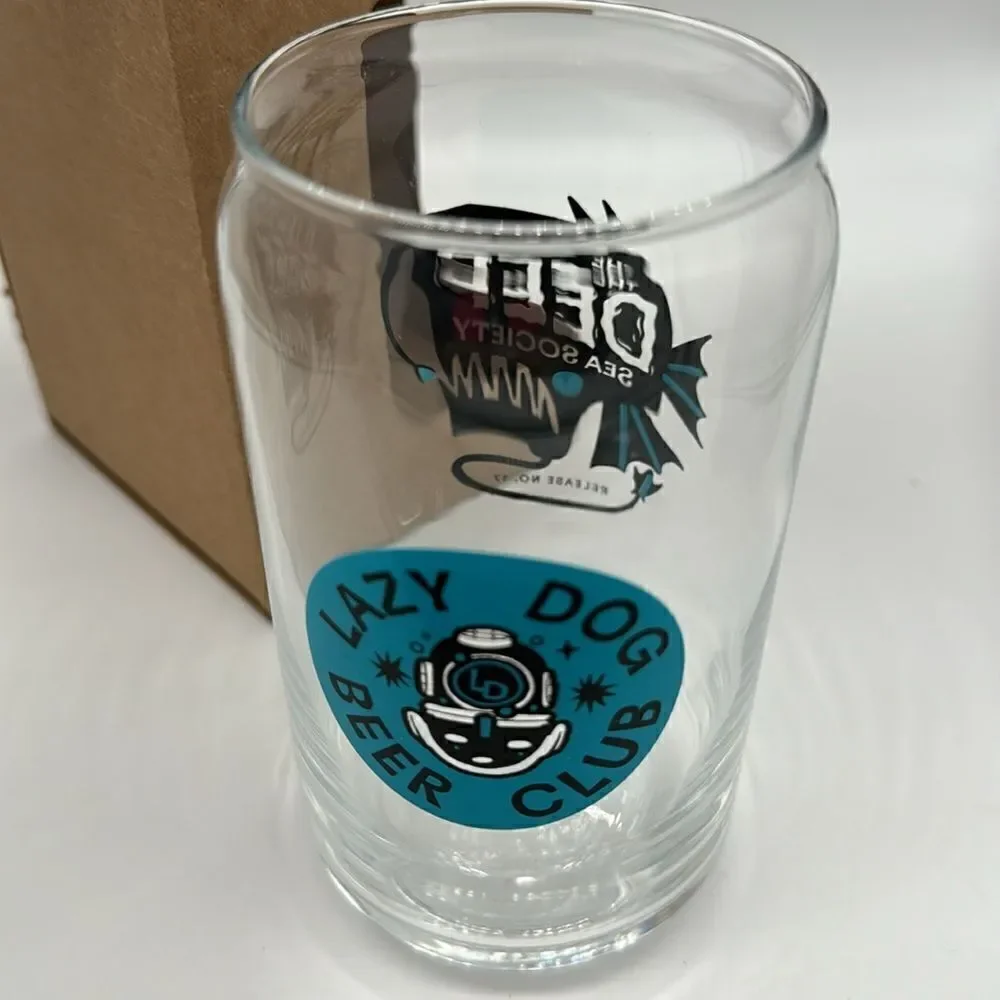 Lazy dog beer club release number 17 glass new in box Deep Sea Society